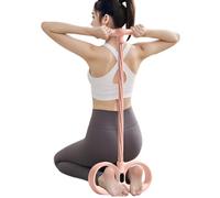 Pédale Puller Bande de résistance 6 tubes Bande élastique multifonction | Entraîneur de pieds et de mains avec poignées pour femmes et hommes pour le ventre, les bras, les jambes, le yoga, le pilates