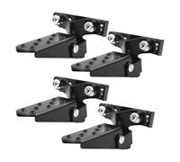Pédale Repose-Pieds Repose-pieds Noirs Pliables Pour Passager 1/2 Paires Pédale Arrière Pliable Rétro Pièces De Vélo Universelles Anti Slip(2 Pair)