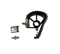 Pédale simple double chaîne facile à installer Stable Commodité Utile Batterie Kit Noir 14 cm