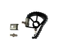 Pédale simple, double chaîne, facile à installer, stable, pratique, utile, kit de batterie noir, 14 cm