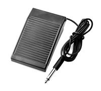 Pédale Tatoueur Rectangulaire Noire ABS pour Contrôle Mains Ouvertes | Base Antidérapante, Format Compact, Transport Facile, pour Artistes, Aiguilles et Port 1/4 Pouce