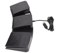 Pédale USB 3 Touches Multifonction Ergonomique Sensible Durable Pédale USB pour Instrument Multimédia de Jeu PC USB Triple Pédale de Commutation Commutateur Photoélectrique