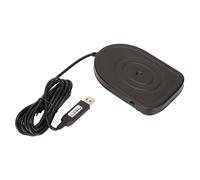 Pedale USB, controle multimedia, controle sensible, conception ergonomique, interrupteur a pied USB en metal robuste pour les medias de jeu PC