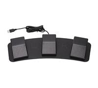 Pédale USB Triple Pédale, Pédale de Jeu avec Fonctions Clavier Souris, Durable et Réactive, Idéale pour Les Jeux et Les Tests en Usine (FS23_PM (Interrupteur mécanique))