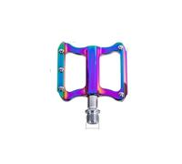 Pedale Velo Pédale de vélo VTT Good Grip Plat Ultrallight Roulements en Alliage et Descente la Plate-Forme Arc-en-Ciel Panne(2)