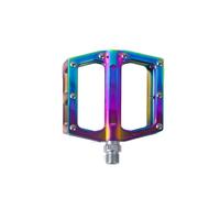 Pedale Velo Pédale de vélo VTT Good Grip Plat Ultrallight Roulements en Alliage et Descente la Plate-Forme Arc-en-Ciel Panne(1)