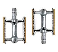 Pedale Velo Pédales de vélo Montagne VTT Roulement Alliage Cyclisme Routier BMX Accessoires à pédale Ultra-léger Partie 380g / Paire(White)