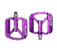 Pedale Velo VTT Alliage d'aluminium Ultra-léger 12 mm d'essieu Descente des conceptions de Montagne vélo Routes pédale Plat antidérapant(2)