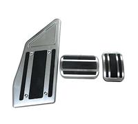 Pédale Voiture Cache-pédale De Frein Avec Repose-pied Pour DS 7 CROSSBACK 2018-2020 Boîte Automatique Ou Manuelle En Acier Inoxydable(AT 3PCS)