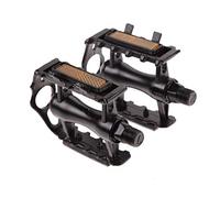 Pedale VTT 1 Paire de pédales de vélo en Alliage d'aluminium antidérapantes et étanches à la poussière, pédales Plates universelles for vélo de Montagne, BMX, VTT, vélos de Route(Black)