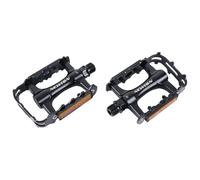 Pedale vtt alu newton noir cage alu noir 9-16" roulement du (paire)