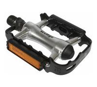 Pedale vtt alu newton noir cage alu noir 9-16 roulement du (paire)