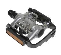 Pedale Vtt Automatique Polyvalente Newton Avec 1 Face Shimano-Spd Noir Alu D9-16 354g Avec Cales (Paire) Multicolore