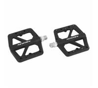 Pédale VTT Descente - BMX - Newton - Noir - Axe Aluminium - Picots Interchangeables