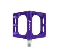 PEDALE VTT DESCENTE - BMX SWITCH FREERIDE VIOLET ALU FILETAGE 9-16 AVEC PICOTS