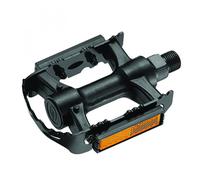PEDALE VTT P2R RESINE NOIR CAGE ALU NOIR 9-16" (PAIRE)