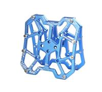 Pedale VTT Pédale Clipless Durable ultralégère antidérapante Classique délicate en Aluminium vélo pédale Plate-Forme adaptateurs Accessoires de(1 Pair Blue)