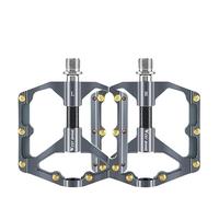 Pedale VTT Pédale de vélo à 3 roulements, axe en Fibre Carbone ultraléger, pédale Creuse, Cyclisme sur Route, Repose-Pieds antidérapant, Accessoires(MTB Titanium)
