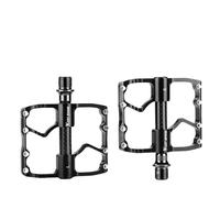 Pedale VTT Pédale de vélo à 3 roulements, axe en Fibre de Carbone ultraléger, pédale Creuse, Cyclisme sur Route, Repose-Pieds antidérapant, Accessoires de vélo PéDales pour VéLo(Black)