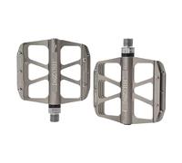 Pedale VTT Pédales de vélo antidérapantes en Alliage d'aluminium, Accessoires Plats et étanches applicables(S2-Silver)