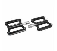 Pedale vtt plateforme descente - bmx newton noir a roulements alu cnc filetage 9
