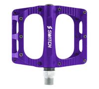 Pedale vtt plateforme descente - bmx switch xl freeride alu cnc violet filetage