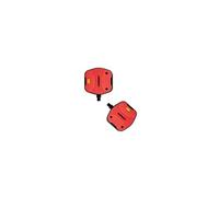 LOOK Paire de pédales plates Geo City Grip Vibram 530 g Rouge