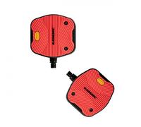 Paire de pedales plates look geo city grip rouge