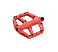 Paire de pedales plates look trail fusion rouge