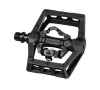 FUNN Pédales automatiques Ripper 2 – plateforme compacte, compatibles cales SPD – Argenté Black