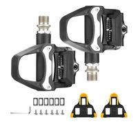 Pédales à clic SUNOYA pour vélos de route, pédales en métal, kit de crampons, compatibles avec Shimano, en composite noir