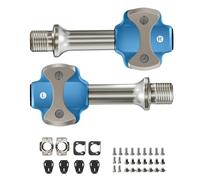 Pédales à verrouillage automatique sans clip, alliage d'aluminium léger avec roulements scellés, vélo de route pour les amateurs de cyclisme, verrouillage automatique sans clip en alliage d'aluminium