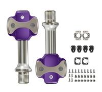 Pédales à verrouillage automatique sans clip en alliage d'aluminium léger avec roulements scellés pour vélo de route pour les amateurs de cyclisme en alliage d'aluminium haute résistance sans clip