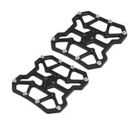 Pédales, Adaptateur de Plate-Forme Automatique en Alliage D'aluminium, Pédales Plates pour Vélo de Montagne, Vélo de Route (Black)