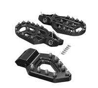 Pédales alliage Plaque pédale frein arrière et repose-pieds forgés, vélo tout-terrain électrique pour Stark Varg MX EX 2024 2025 Repose-pieds pilote(KIT Black)
