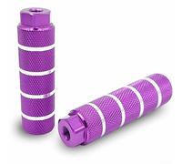 Pédales antidérapantes compatibles avec les vélos de route en alliage d'aluminium (violet)