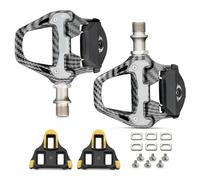 Pédales automatiques à Motif Fibre de Carbone for vélo Route, compatibles avec Les systèmes Shimano SPD SL et KEO(for SPD-SL)