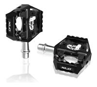 XLC Pédales VTT PD-S14 – Paire semi-automatiques aluminium Noir