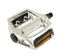 Pédales Bicyclette BMX-FREESTYLE Argent En Aluminium Axe 1/2 MvTek