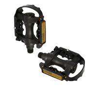 Pédales corps résine cale-pieds adaptable Optimiz D9/16 Noir