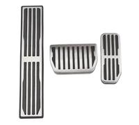 Pédales Couverture Pédale de repose-pieds de voiture en acier inoxydable pour Jaguar pour XE XF E-Pace F Pace pour Range pour Rover pour Velar 2016-2019 Pédale d' Frein(AT WITH REST PEDAL)