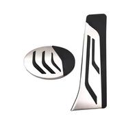 Pédales Couverture Pédale de voiture pour BMW Série 1 2 pour X1 pour X2 E84 F48 F39 F40 F20 F22 F23 G42 accélérateur frein acier inoxydable antidérapant pédale Pad Pédale d' Frein(2 piece)