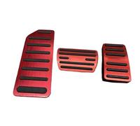 Pédales Couverture Pédales de frein et d'accélérateur de voiture en aluminium, housse antidérapante, accessoires pour Accord 2018-2020 2021 2022 2023 2024 Pédale d' Frein(3piece Red)