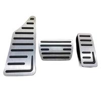 Pédales Couverture Pour Vezel HR-V pour HRV EL RS 2021 2022 2023 2024 pédales de repose-pieds de frein d'accélérateur de voiture couvre-tampons antidérapants accessoires Pédale d' Frein(Sliver)