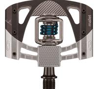 Pédales Crank Brothers Mallet 3 Brutes/Noires Avec Ressort Bleu VTT