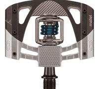 Pédales Crank Brothers Mallet 3 Brutes/Noires Avec Ressort Bleu VTT