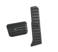 Pédales d'accélérateur de carburant, de gaz et de frein, protection antidérapante pour BYD pour joint d'étanchéité en alliage d'aluminium (Rosso) (noir)