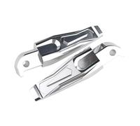 pédales de moto Repose-pieds passager arrière, pédale, pour Yamaha TMAX 530 2012-2019 500 2001-2011 TmaxTech 560 pieds larges(Silver)