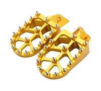 Pédales de Moto Universelle Pédale pour Moto Et Véhicule Tout-Terrain Pédales de Moto(Gold)