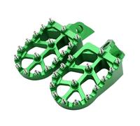 Pédales de Moto Universelle Pédale pour Moto Et Véhicule Tout-Terrain Pédales de Moto(Green)